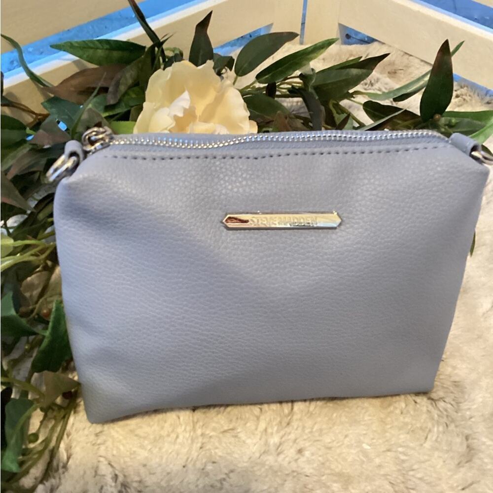 Steve Madden NWOT Blue Small purse or Make Up bag